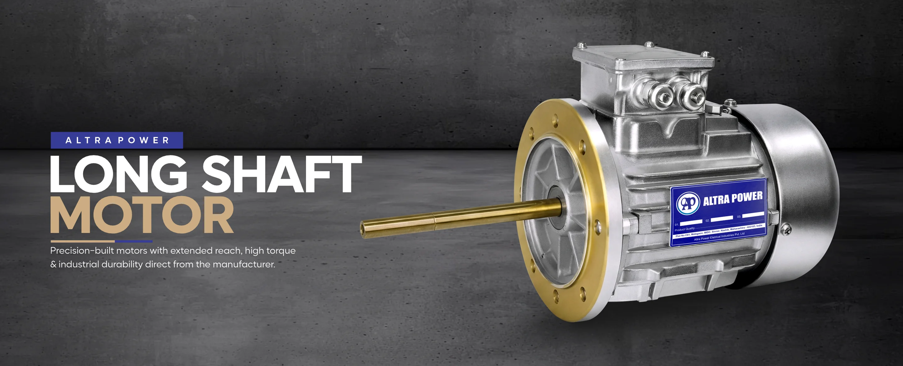 Long Shaft Motor Manufacturer in Rajasthan